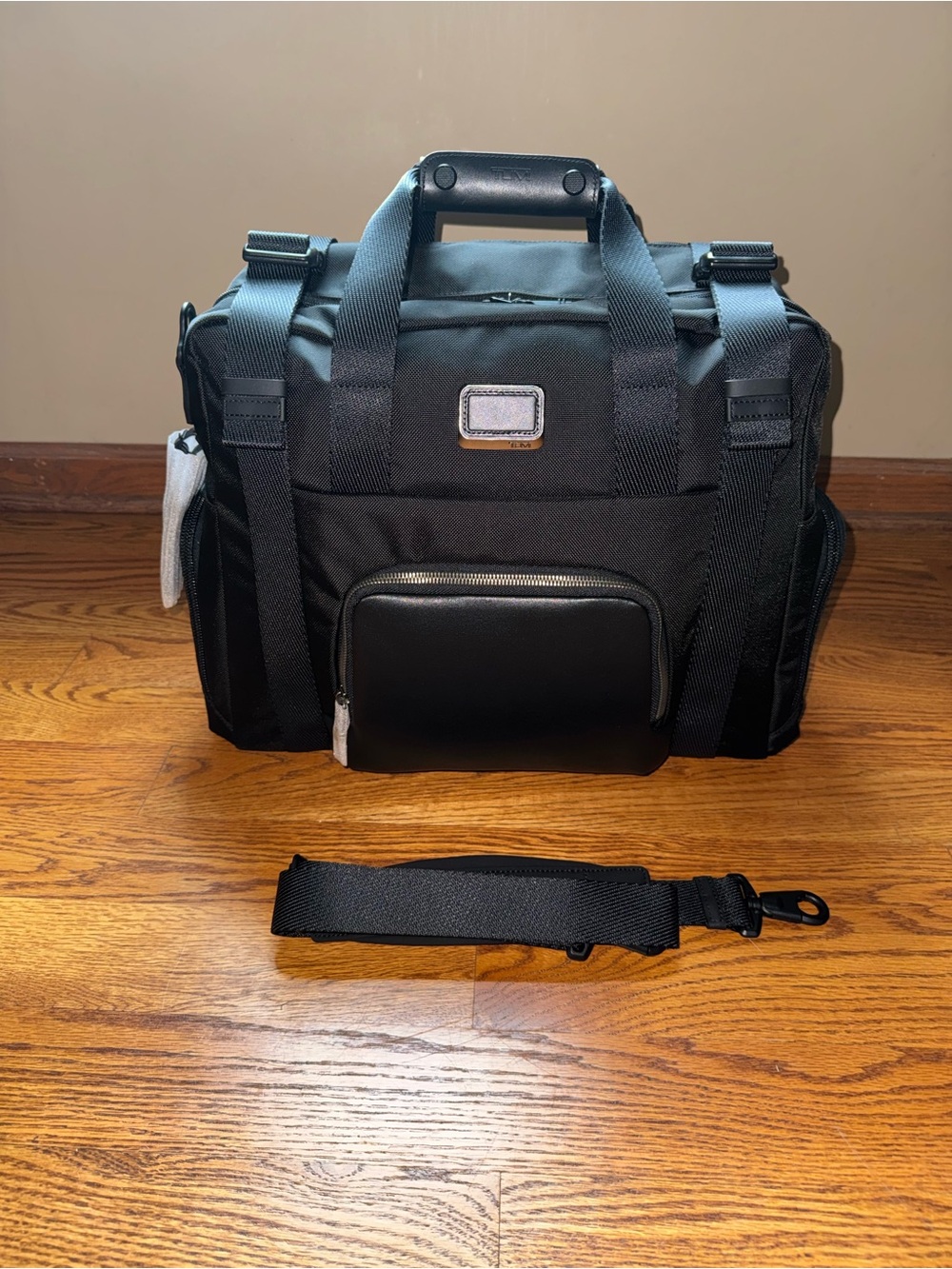 Tumi Alpha Bravo Black Duffel  Bag with Removable Shoulder Strap
